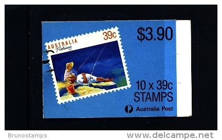 AUSTRALIA - 1989  $ 3.90  FISHING BOOKLET  PERF. 13½   FINE USED  GPO CANCEL SG SB64a - Booklets