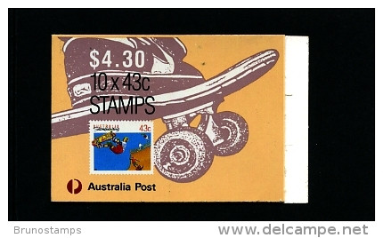 AUSTRALIA - 1990  $ 4.30  BOOKLET SKATEBOARD   1 KOALA REPRINT FINE USED  GPO CANCEL  SG SB70 - Carnets