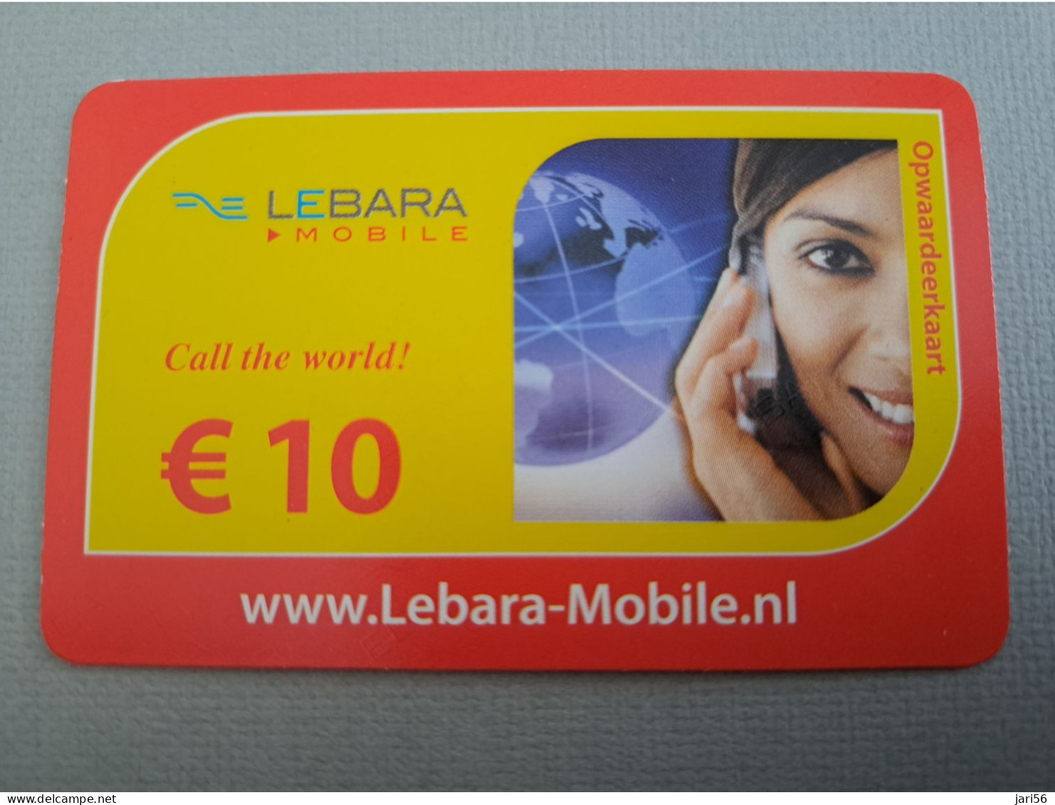 NETHERLANDS /  PREPAID / LEBARA MOBILE / REFILL CARD  € 10,-  USED  ** 15275** - Privadas