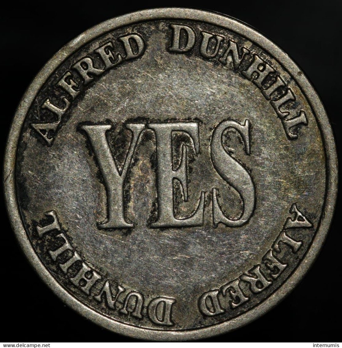 SCARCE/RARE Grande-Bretagne/United Kingdom, ALFRED DUNHILL COLLECTOR DECISION COIN: YES / YES, Argent (Silver), SUP (AU) - Professionals/Firms