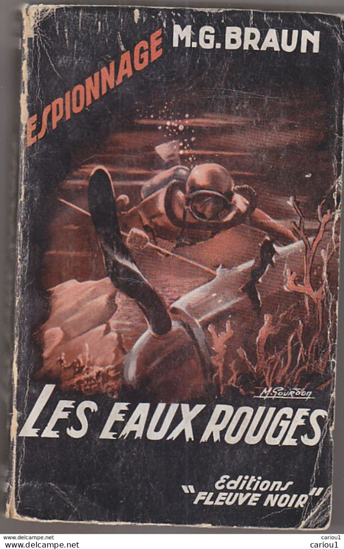 C1 M. G. BRAUN Les Eaux Rouges FN ESPIONNAGE 89 1956 EO Alex Glenne PORT INCLUS France - Old (before 1960)