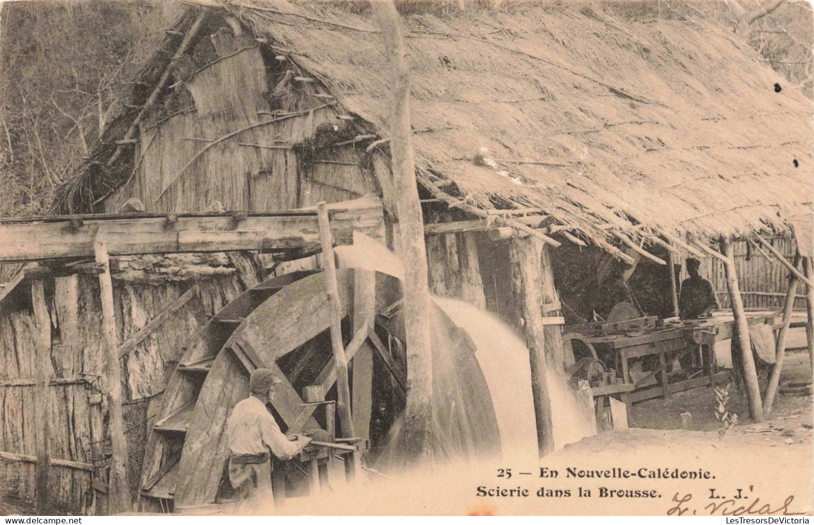 Nouvelle Calédonie - Scierie Dans La Brousse - Carte Postale Ancienne - Nieuw-Caledonië