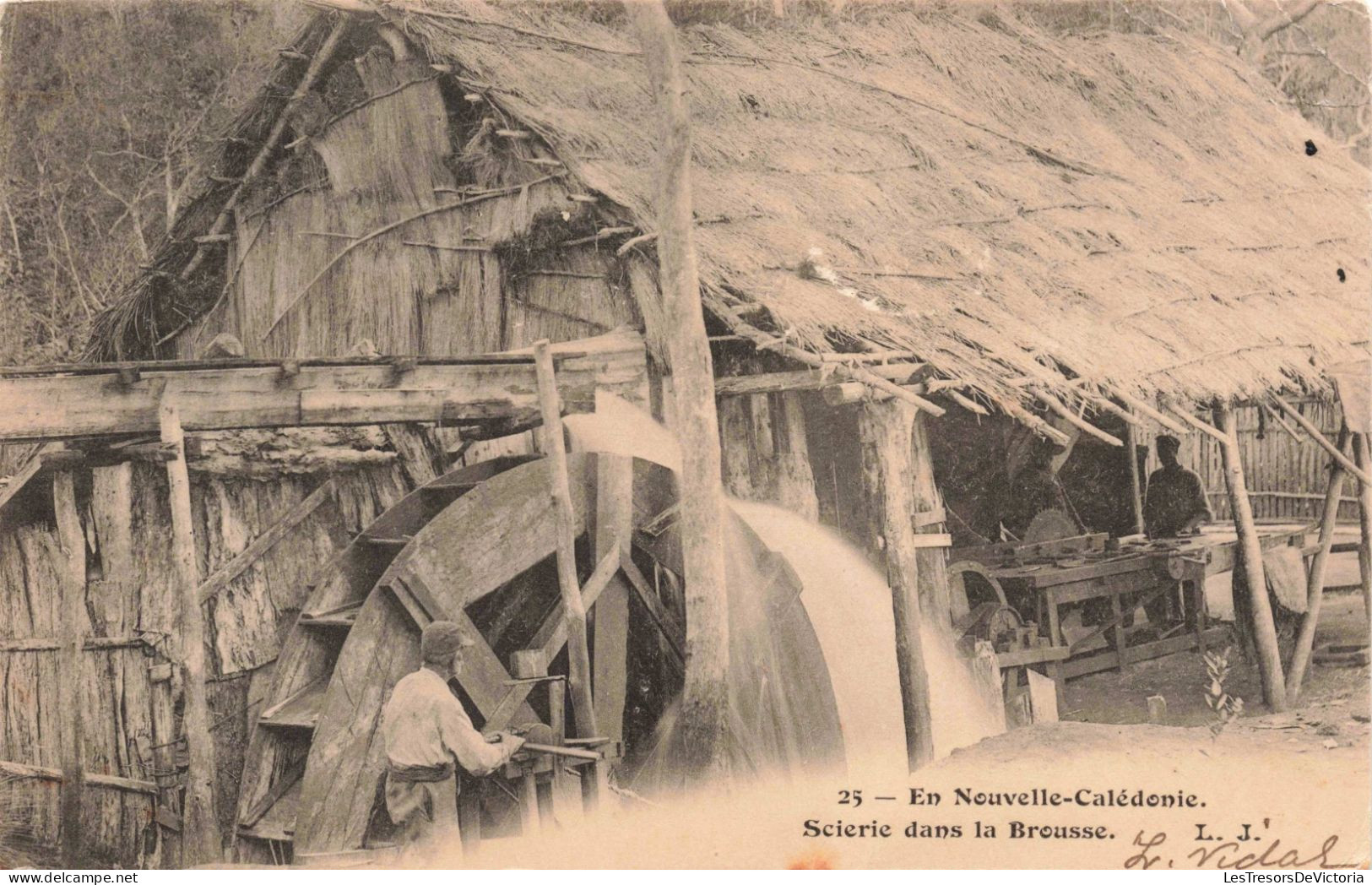 Nouvelle Calédonie - Scierie Dans La Brousse - Carte Postale Ancienne - Nouvelle-Calédonie