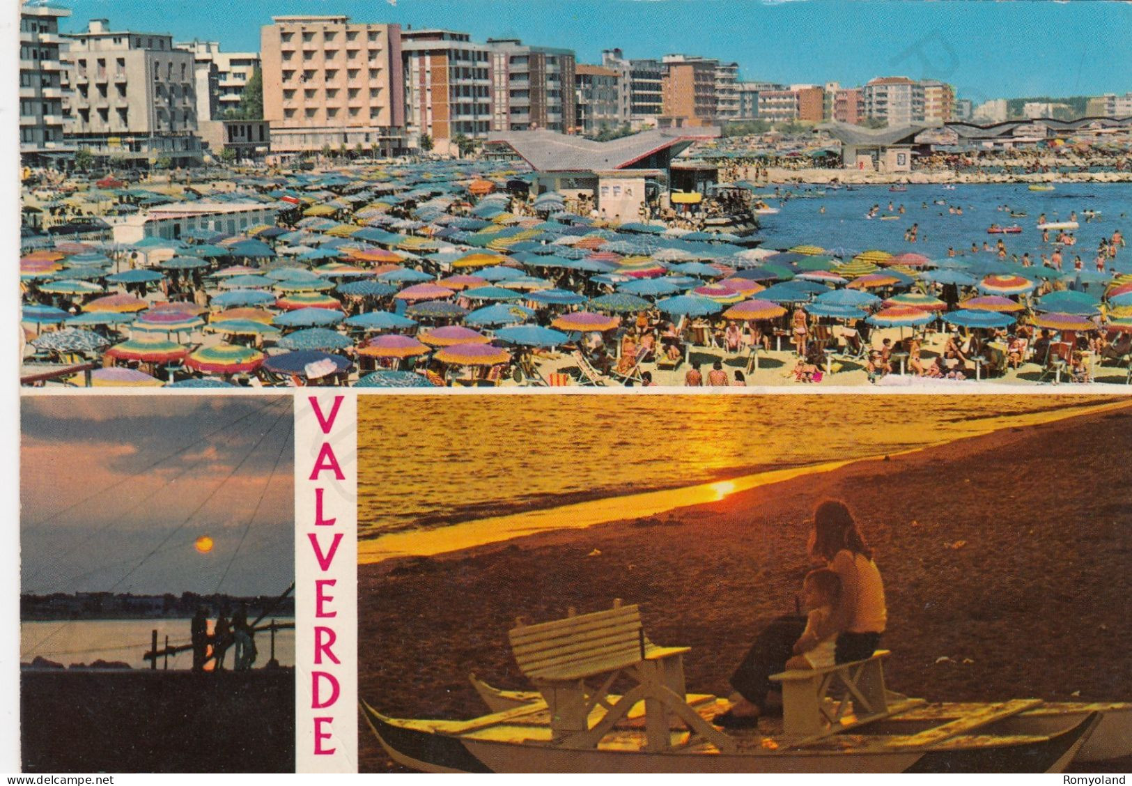 CARTOLINA  VALVERDE,CESENATICO,CESENA,EMILIA ROMAGNA-MARE,SOLE,ESTATE,LUNGOMARE,VACANZA,BELLA ITALIA,VIAGGIATA 1984 - Cesena