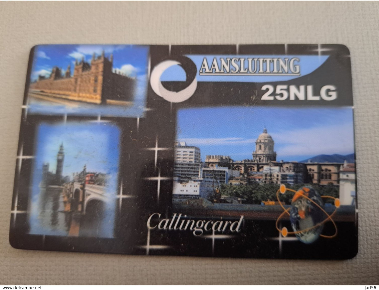 NETHERLANDS /  PREPAID /  AANSLUITING CALLINGCARD/ CONNECTING WEB & PHONE  /      HFL 25,-/  USED  ** 15286** - Privé