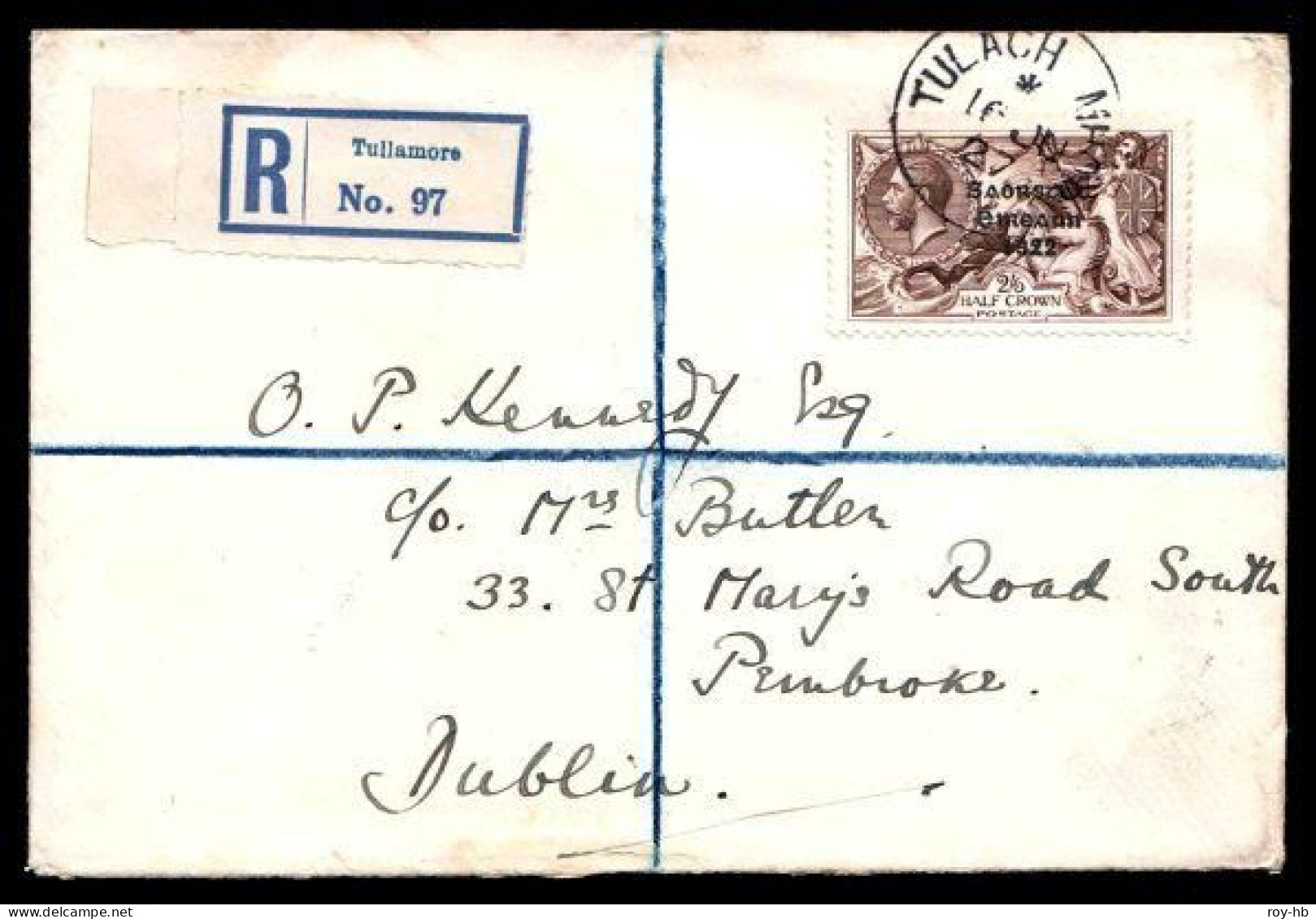 1927 2/6 From The "broken R" Plate, With Overprint In Dark Grey From The "Composite" Setting, Read On .... - Lettres & Documents