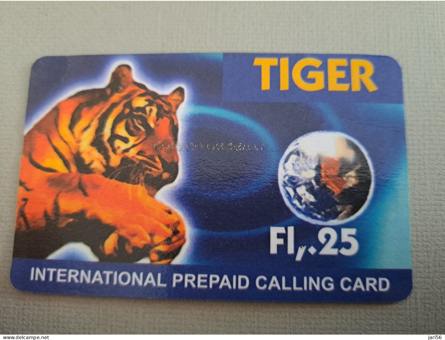 NETHERLANDS /  PREPAID /  TIGER PHONE CARD / TIGRE   /      HFL 25,-/  USED  ** 15288** - Private