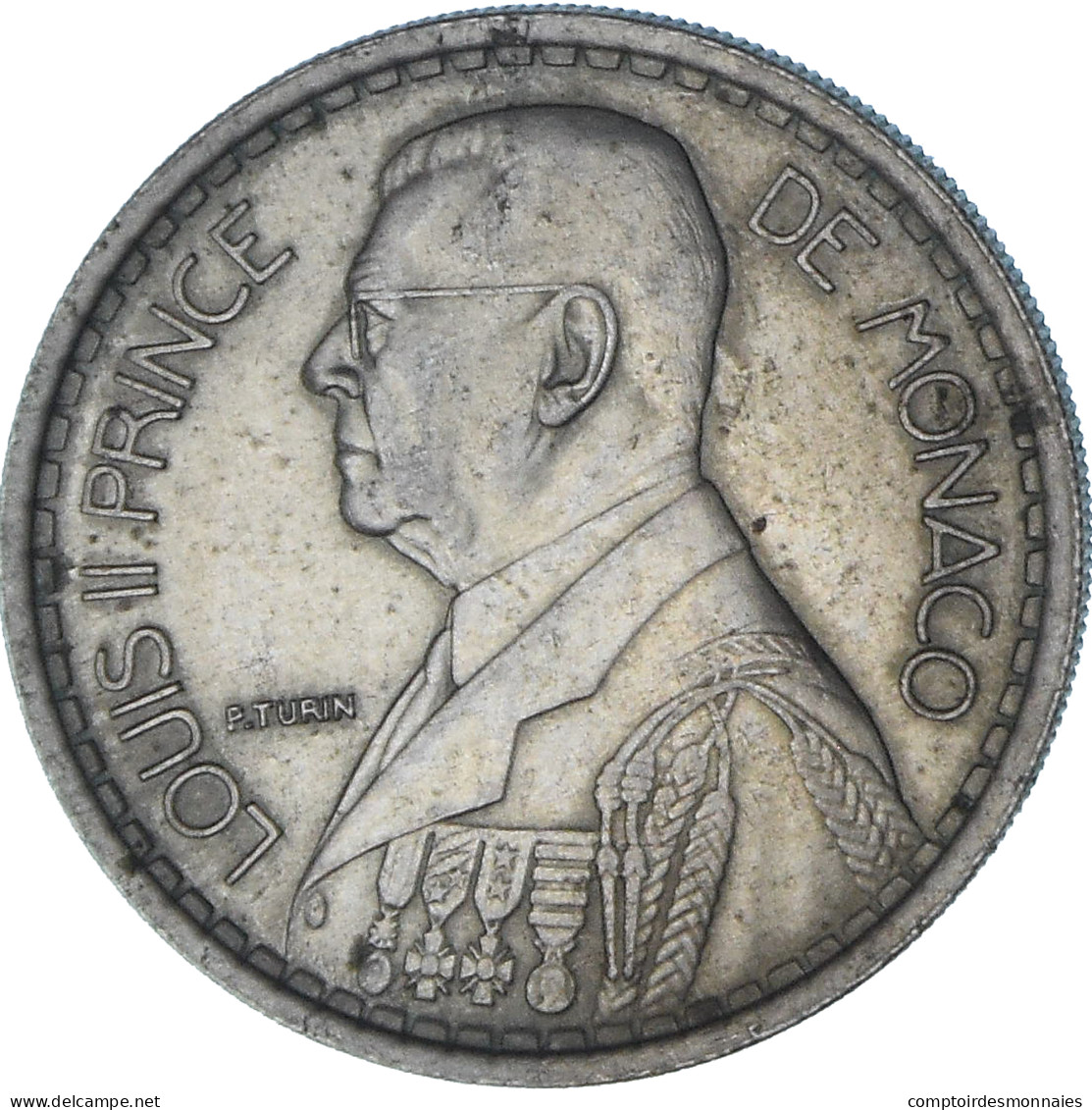 Monaco, Louis II, 20 Francs, 1947, Paris, TTB, Cupro-nickel, KM:124 - 1922-1949 Louis II