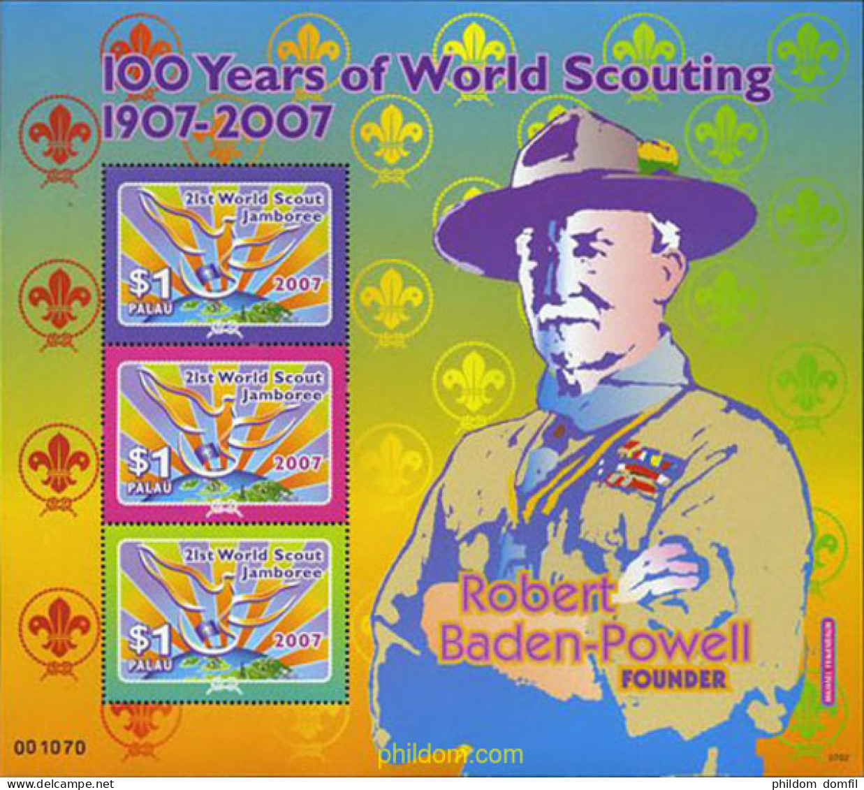 203663 MNH PALAU 2007 100 ANIVERSARIO DEL ESCULTISMO - Palau