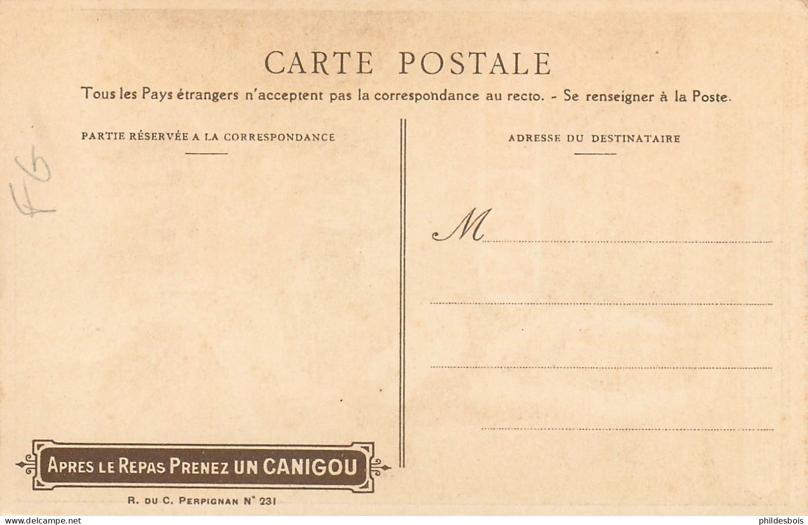 Carte PUBLICITAIRE  CANIGOU   " Liqueur De L'abbaye  "  Saint Martin Du Canigou - Publicité