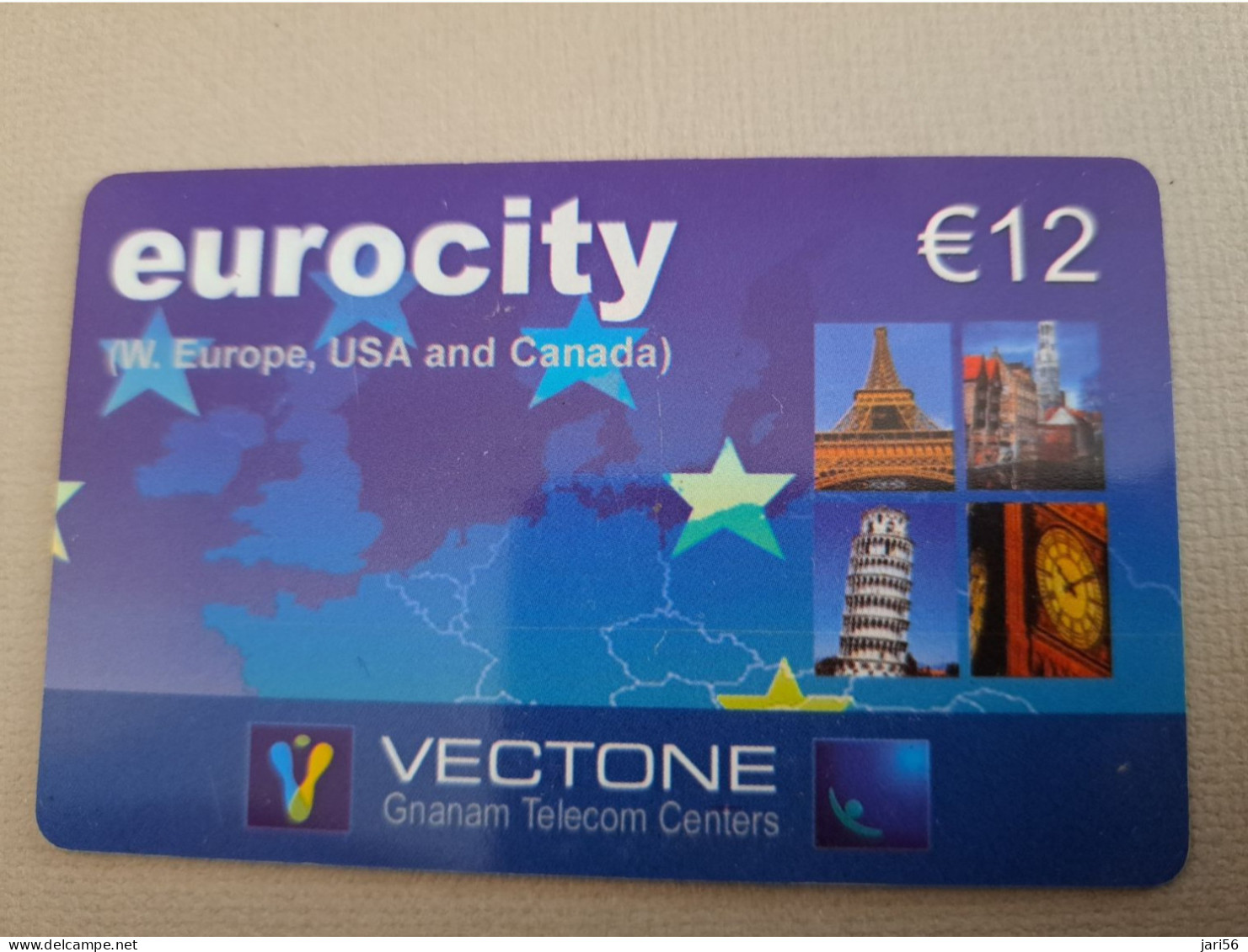 NETHERLANDS /  PREPAID /  VECTONE/ EUROCITY / FAMOUS STATUE   /  € 12,-/  USED  ** 15291** - Privat