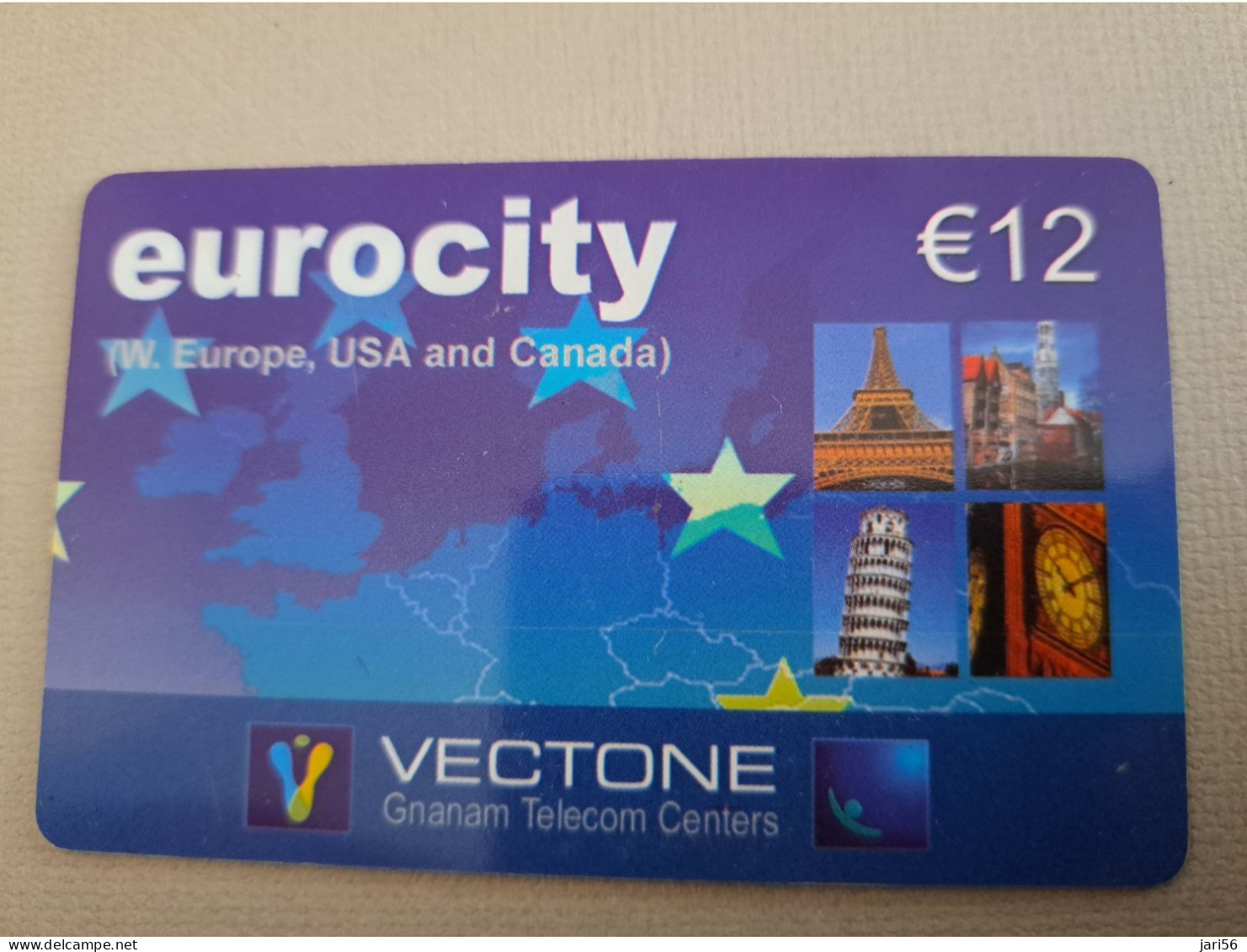 NETHERLANDS /  PREPAID /  VECTONE/ EUROCITY / FAMOUS STATUE   /  € 12,-/  USED  ** 15291** - Privé