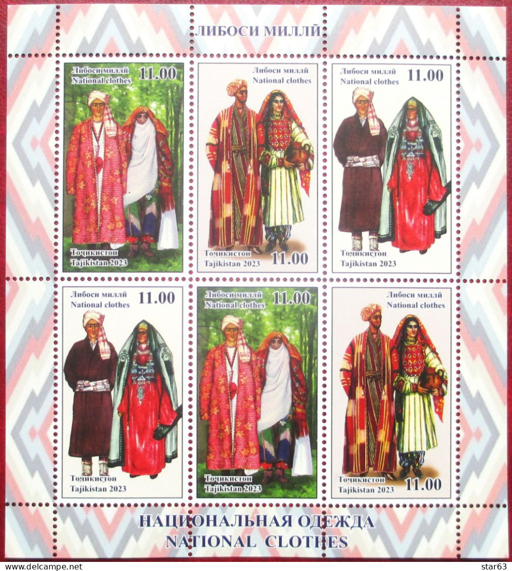 Tajikistan  2023  National Clothes  M/S    MNH - Costumes