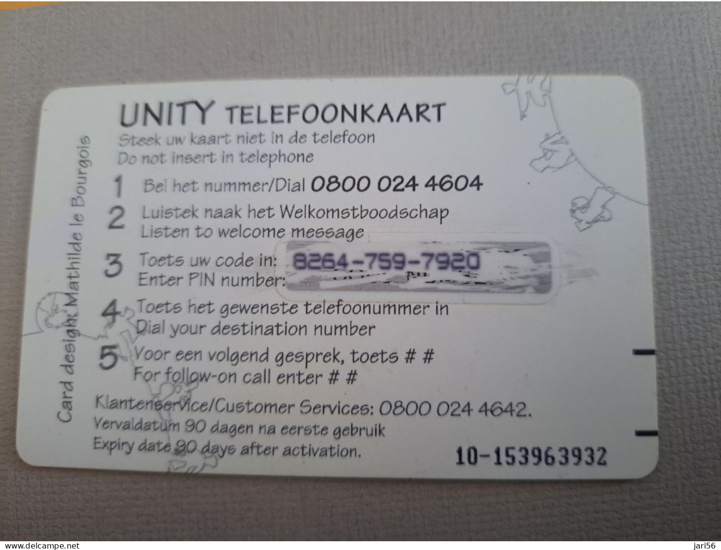 NETHERLANDS /  PREPAID /  UNITY  KAART/  CIRKEL     /  € 10,-/  USED  ** 15293** - Privées