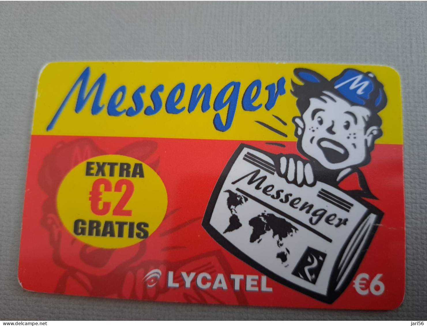NETHERLANDS /  PREPAID / MESSENGER / LYCATEL       /  € 6,-/  USED  ** 15297** - Private
