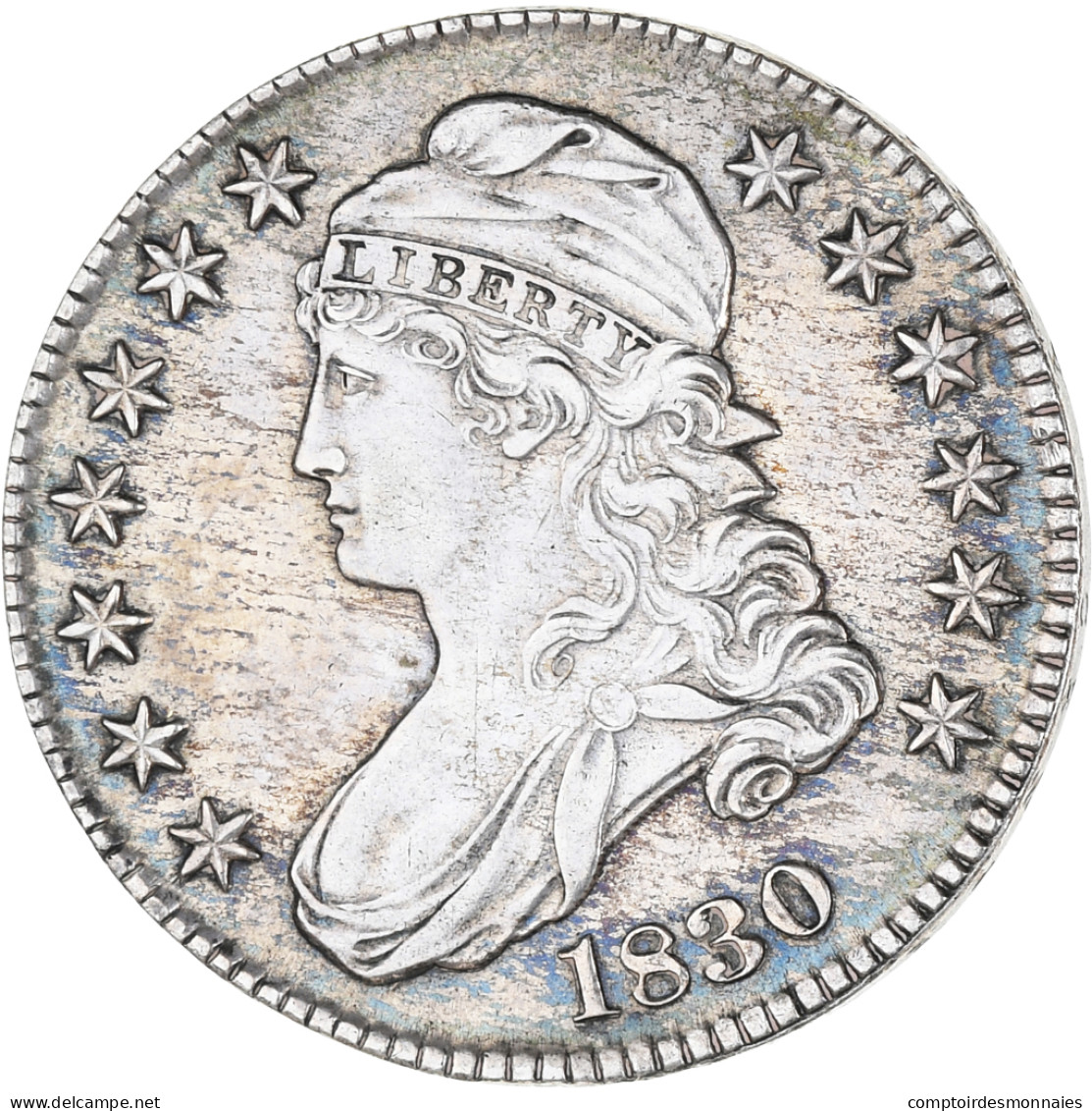 Monnaie, États-Unis, Capped Bust, Half Dollar, 1830, U.S. Mint, Philadelphie - 1794-1839: Early Halves