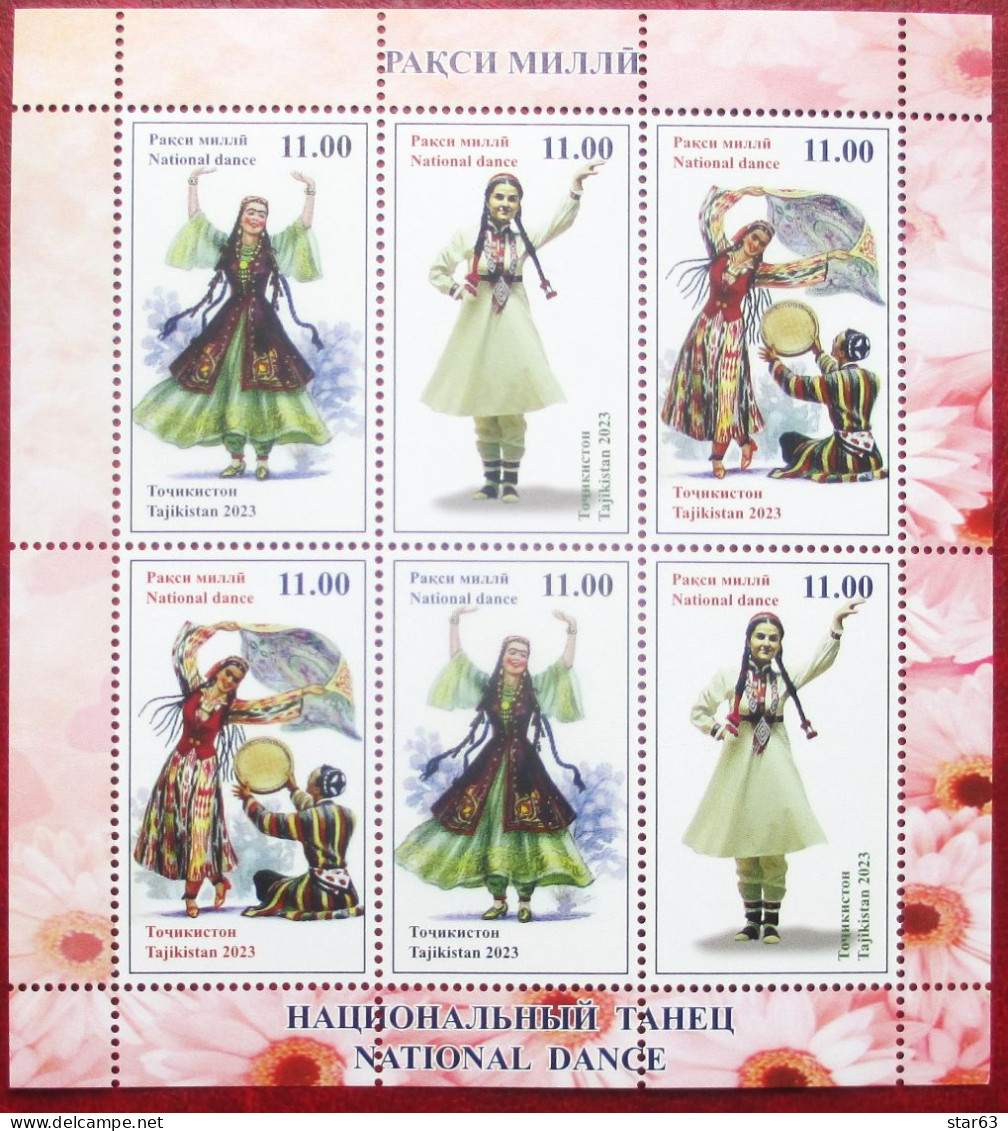 Tajikistan  2023  National  Dance  M/S   MNH - Danse