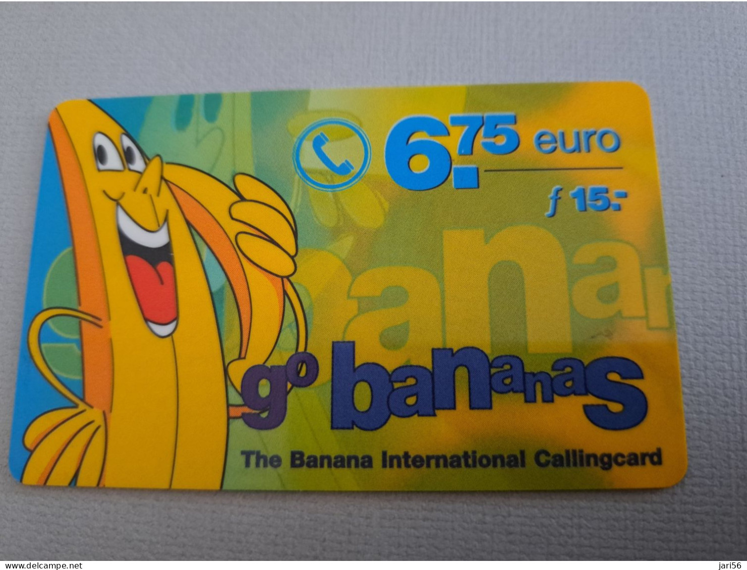 NETHERLANDS /  PREPAID / GO BANANAS/ BANANA      /  € 6,75-/  USED  ** 15298** - Privées