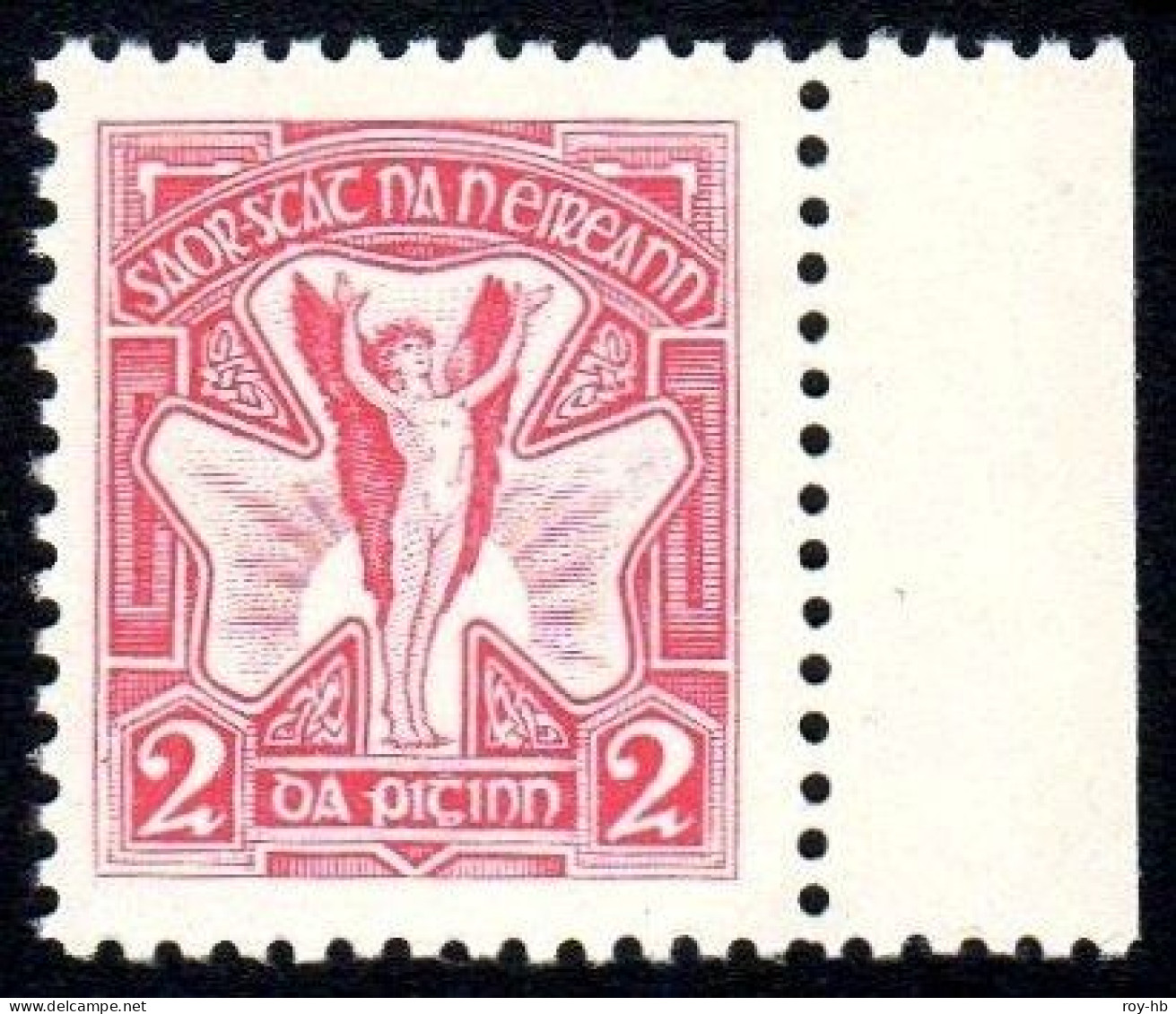 1922 Essays, Hely 2d Pale Carmine, Fresh U/m Mint, Right Marginal, Superb In Every Respect!  Hib. E67. - Nuovi