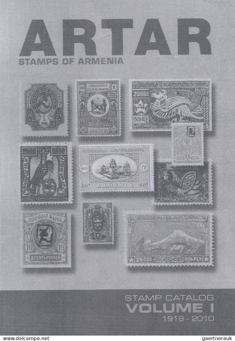 Armenia: 1929, Semi postals "Philately for Children", handstamped in violet or r