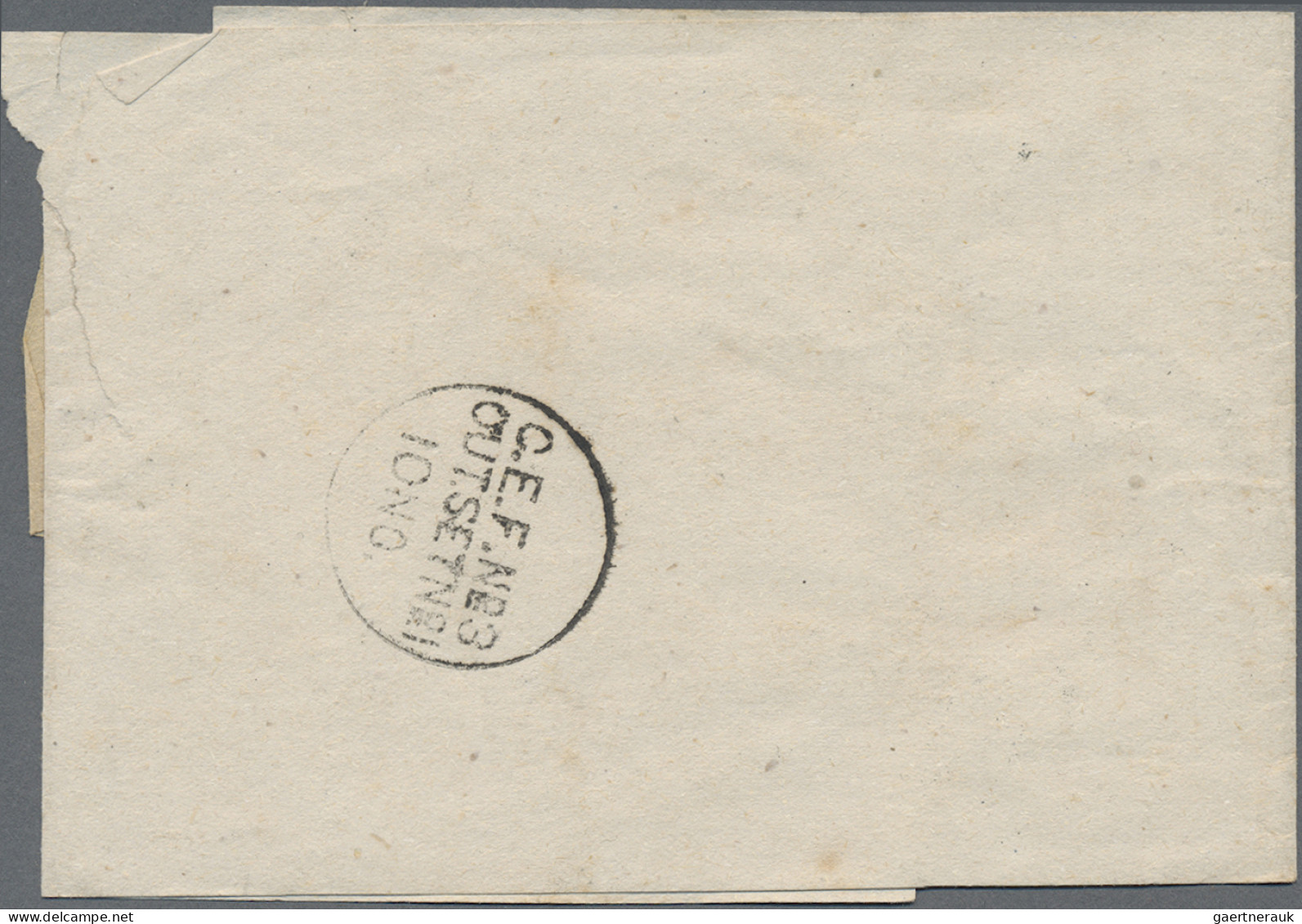 China: 1901, Coiling Dragon ½ C. Tied "TIENTSIN 9 NOV 01" To Wrapper To V. Dobsc - 1912-1949 República