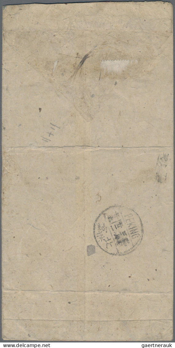 China: 1919, Domestic Registered Express Letter Addressed To Peking Bearing Junk - Cartas & Documentos