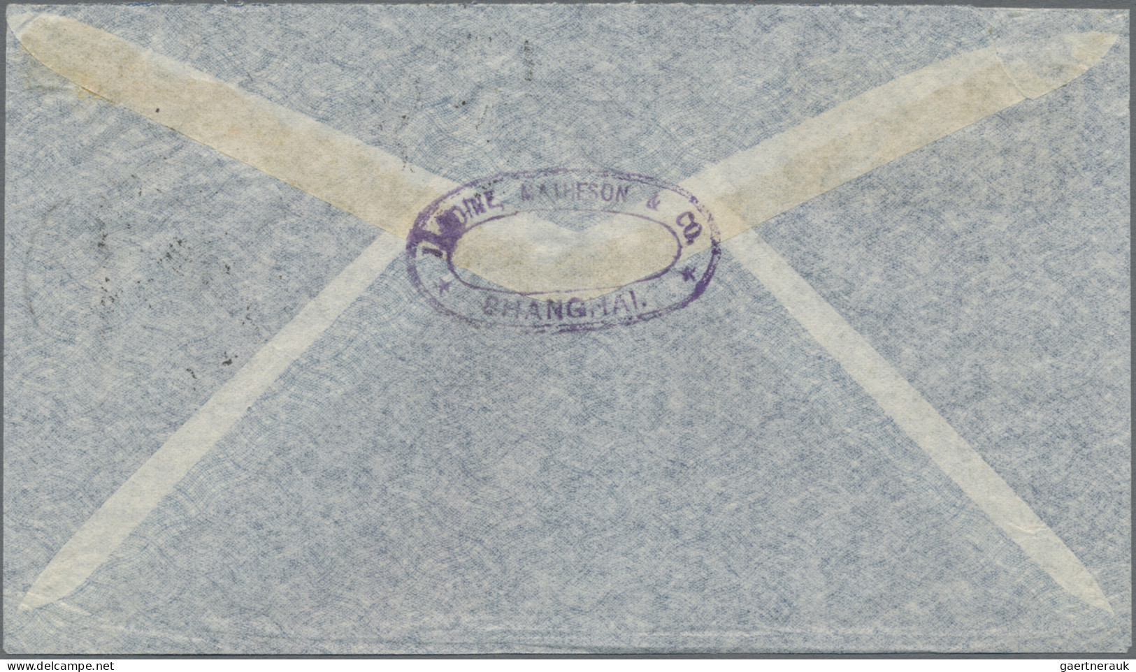 China: 1949, Airmail Cover Addressed To Zurich, Switzerland Bearing SYS Gold Yua - Briefe U. Dokumente