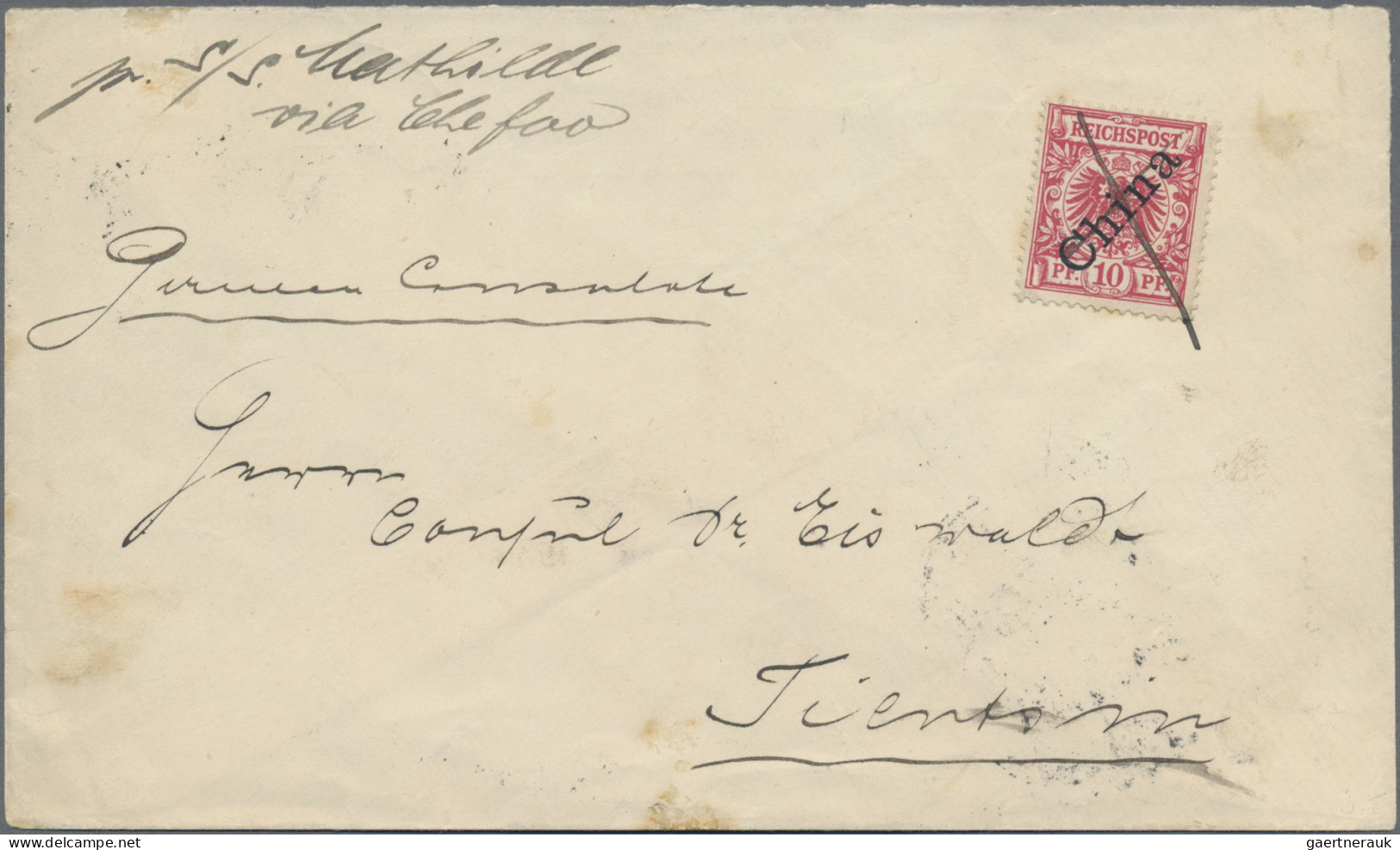 China - Foreign Offices: Germany, 1899 (Dec 28) Cover From Shanghai To Tientsin. - Other