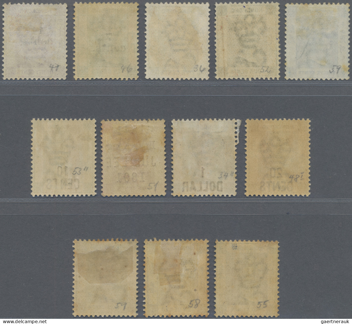 Hong Kong: 1865-1901 Group Of 12 Mint Queen Victoria Stamps, With SG 12a, 34, 35 - Autres & Non Classés