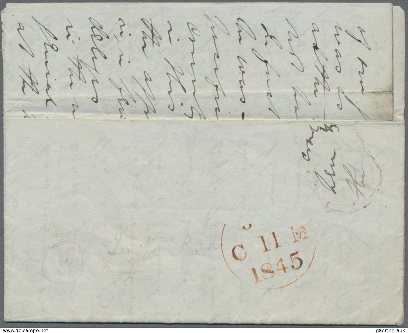 India -  Pre Adhesives  / Stampless Covers: 1845/1853 MANGALORE: Pair Of Letters - ...-1852 Voorfilatelie