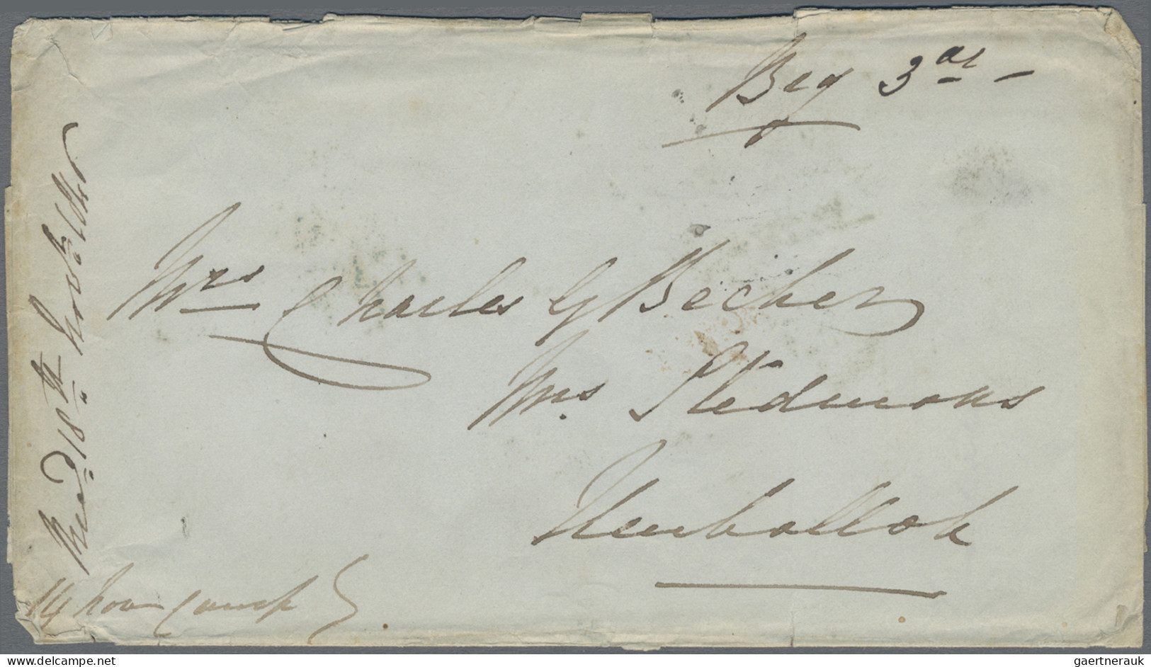 India -  Pre Adhesives  / Stampless Covers: 1846 UMBALLAH: Pair Of Covers (plus - ...-1852 Vorphilatelie