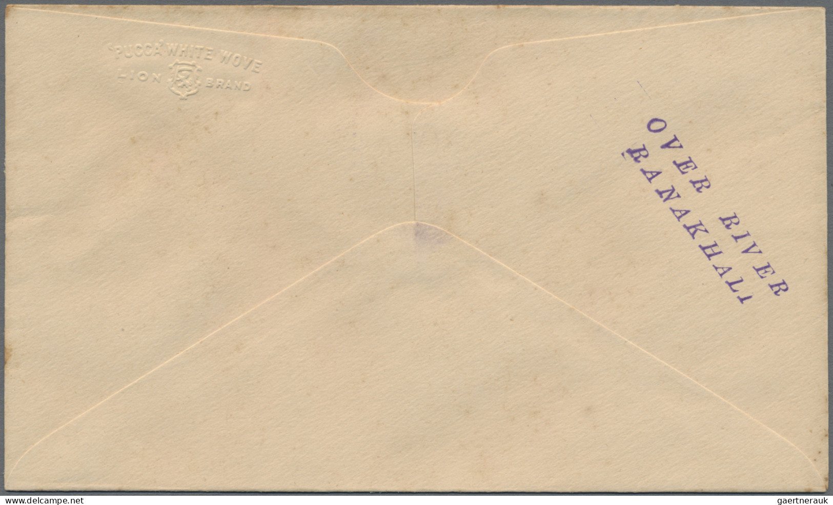 India - Rocket Mail: 1935 (7.-10. April) SIKKIM ROCKET MAIL: Four different cove