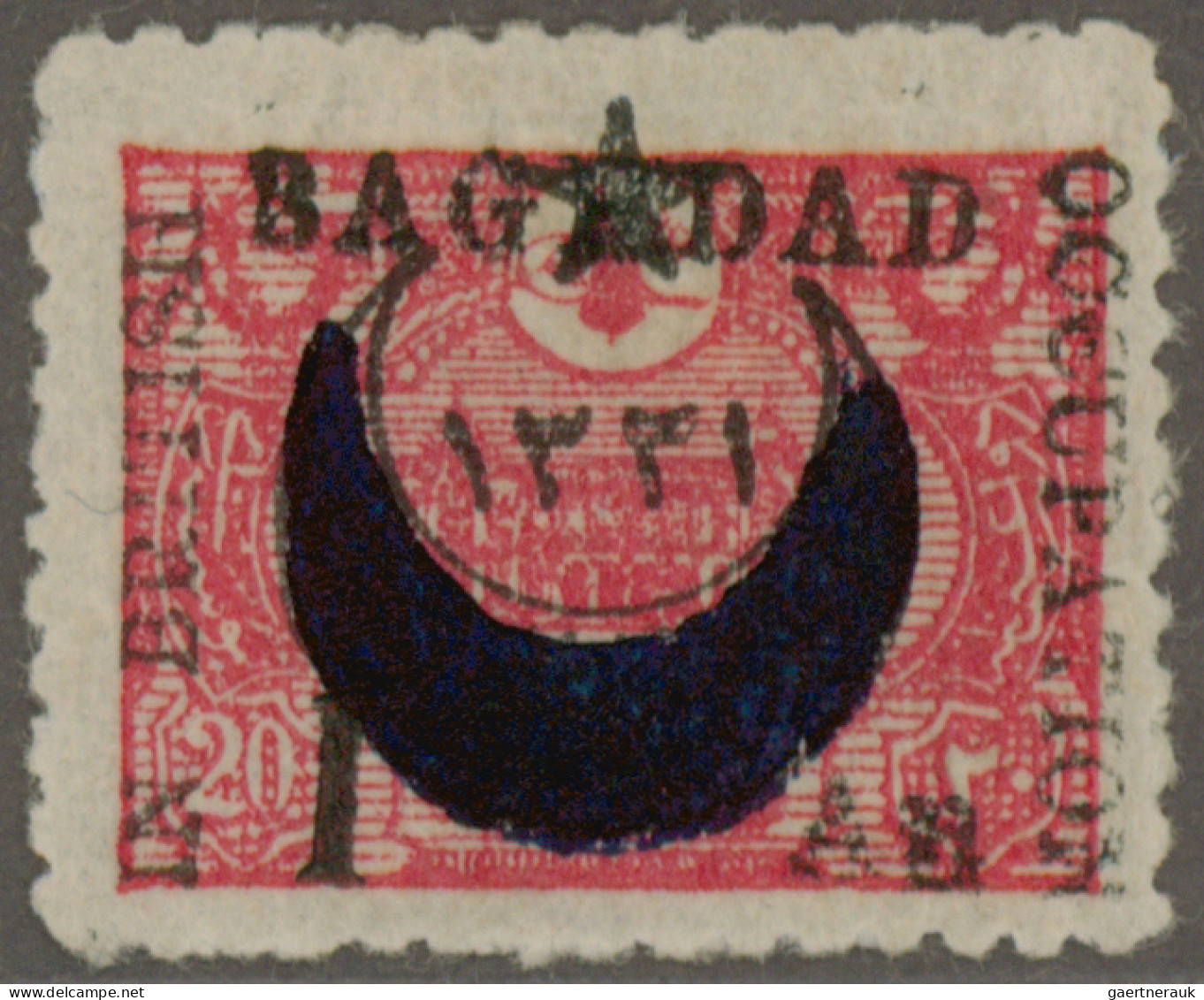 Iraq - Britisch Occupation Of Bagdad: 1917, 1a. On 20pa. Rose, Fresh Colour And - Other