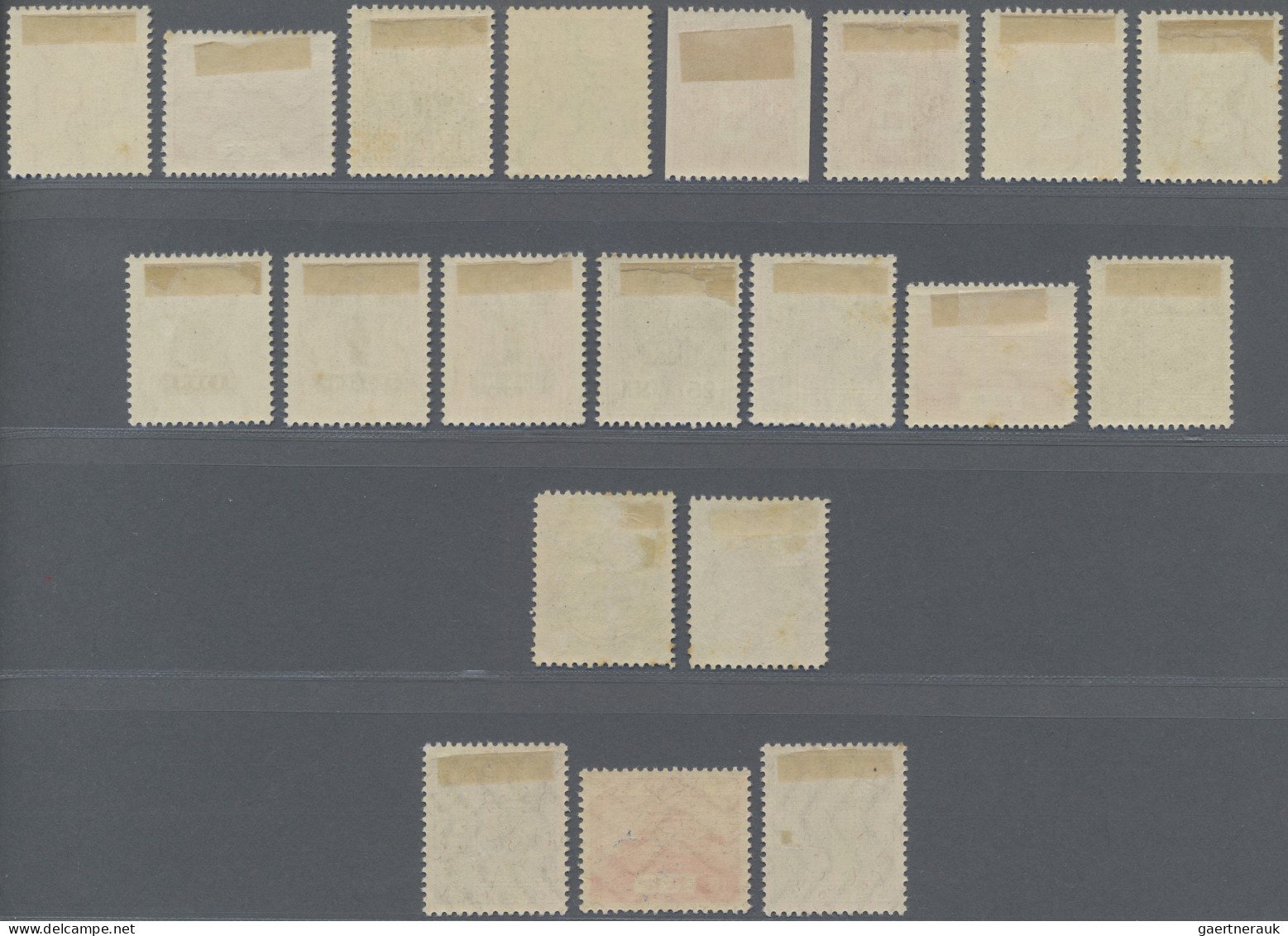 Japan: 1937/38, Tazawa White Paper Wmkd. 3 Complete Set, ½ Sen-10 Yen Plus 3 S. - Autres & Non Classés