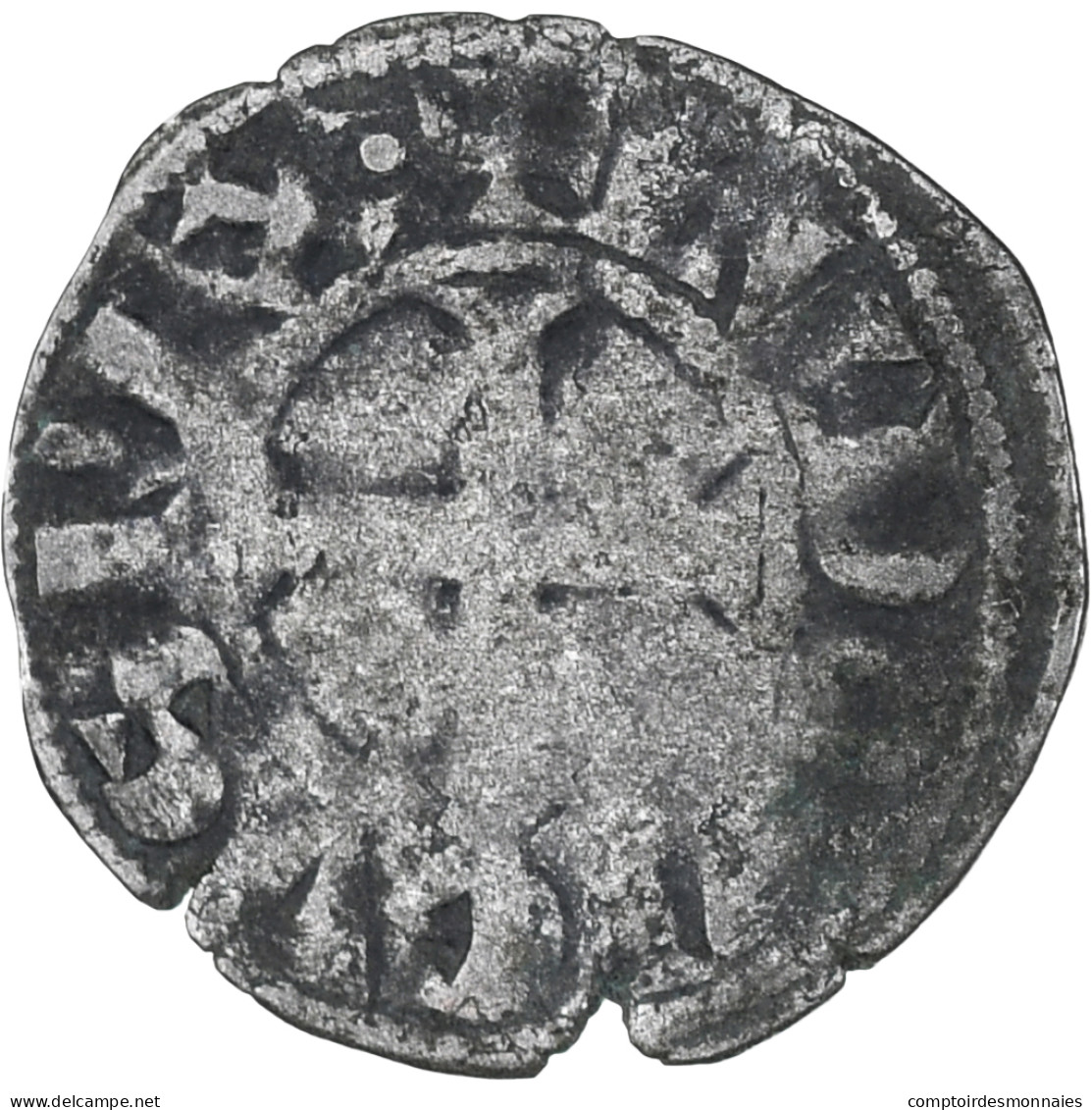 France, Louis VIII-IX, Denier Tournois, TB, Billon, Duplessy:188 - 1223-1226 Lodewijk VIII De Leeuw