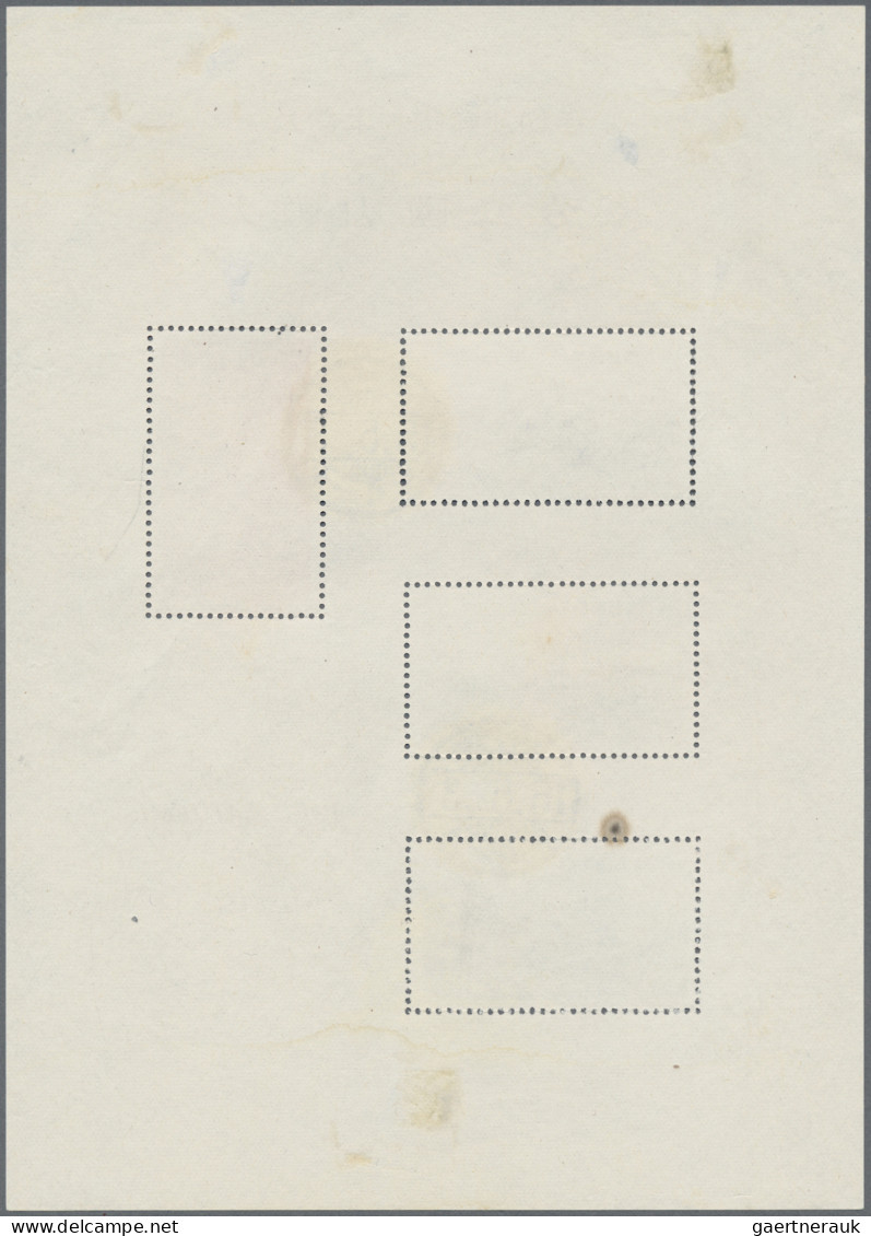 Japan: 1938/40, Five Different National Parks NP Souvenir Sheets S/s Used: Nikko - Other & Unclassified