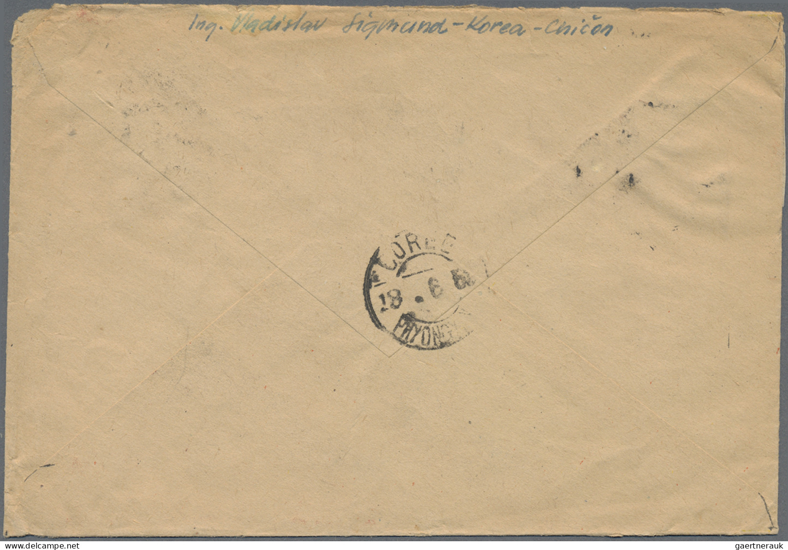 North Korea - Postal Stationery: 1957/58, Illustrated Stationery Envelopes (2) W - Korea, North