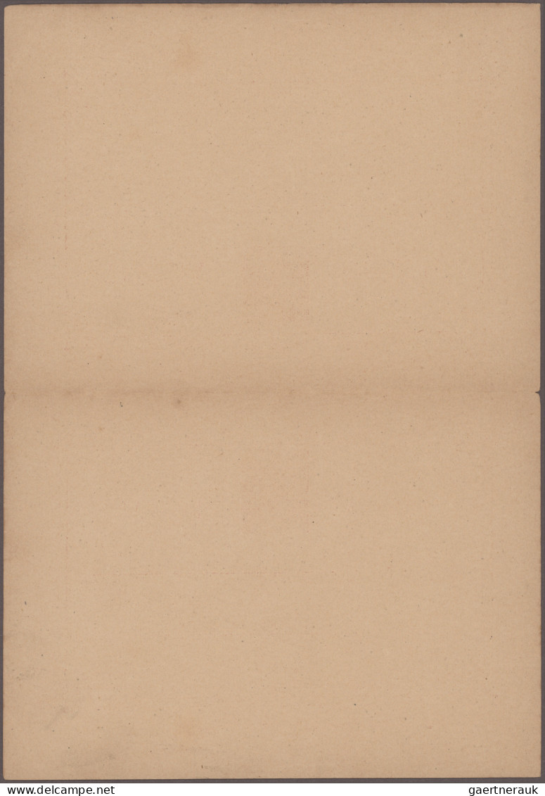 Philippines - Postal Stationery: 1890 Postal Stationery Double Card 3+3c. Used F - Filippijnen