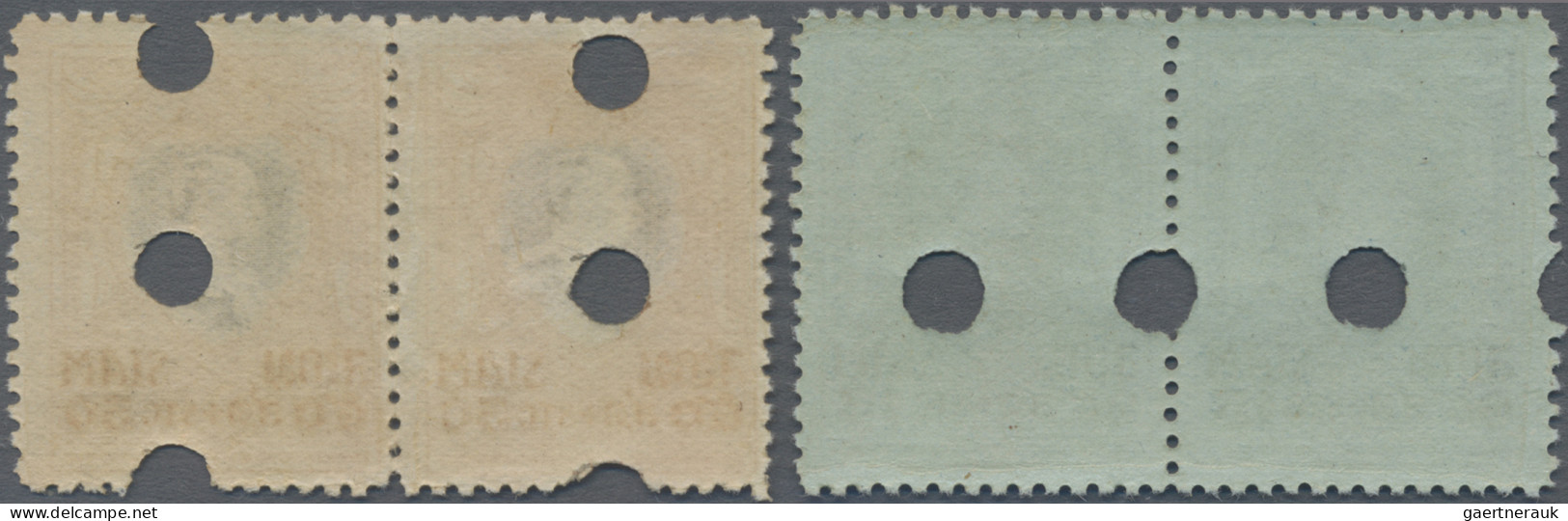 Thailand: 1926 'King Vajiravudh Rama VI' 15st. And 50st., Perf 12½, Each As PROO - Thaïlande