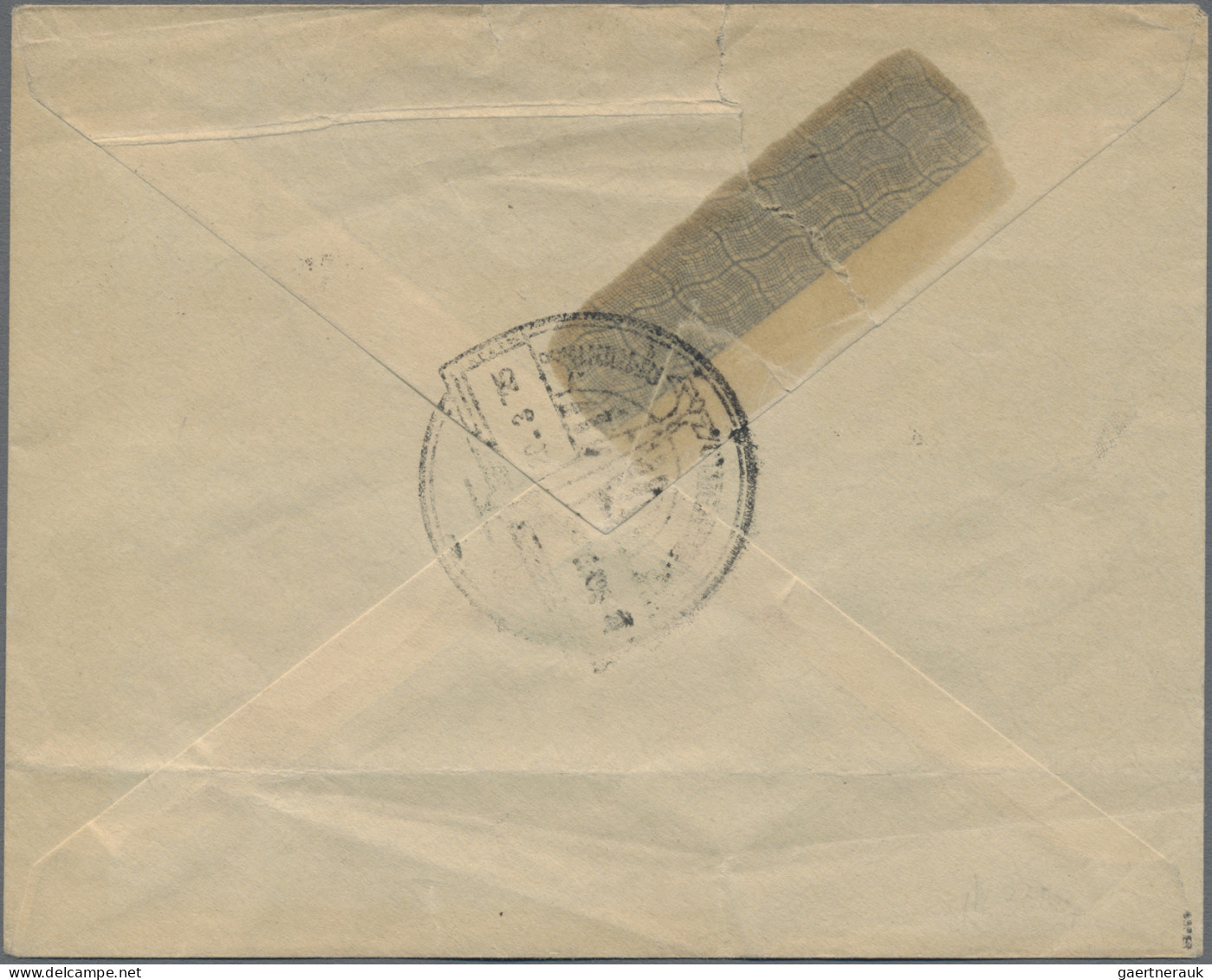 Thailand: 1925 Special Air Mail Ubol To Bangkok: Cover Franked 1925 Air 3s., 5s. - Thailand