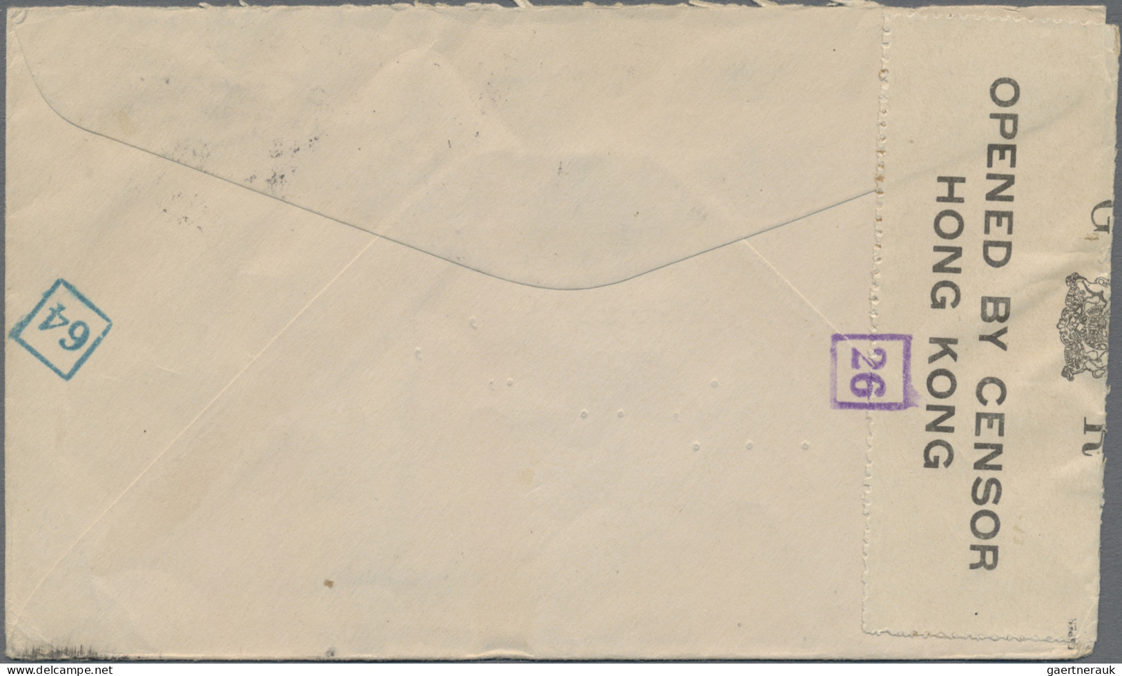 Thailand: 1941 Censored Cover From Bangkok To Syracuse, U.S.A. Via Hongkong, Fra - Thaïlande