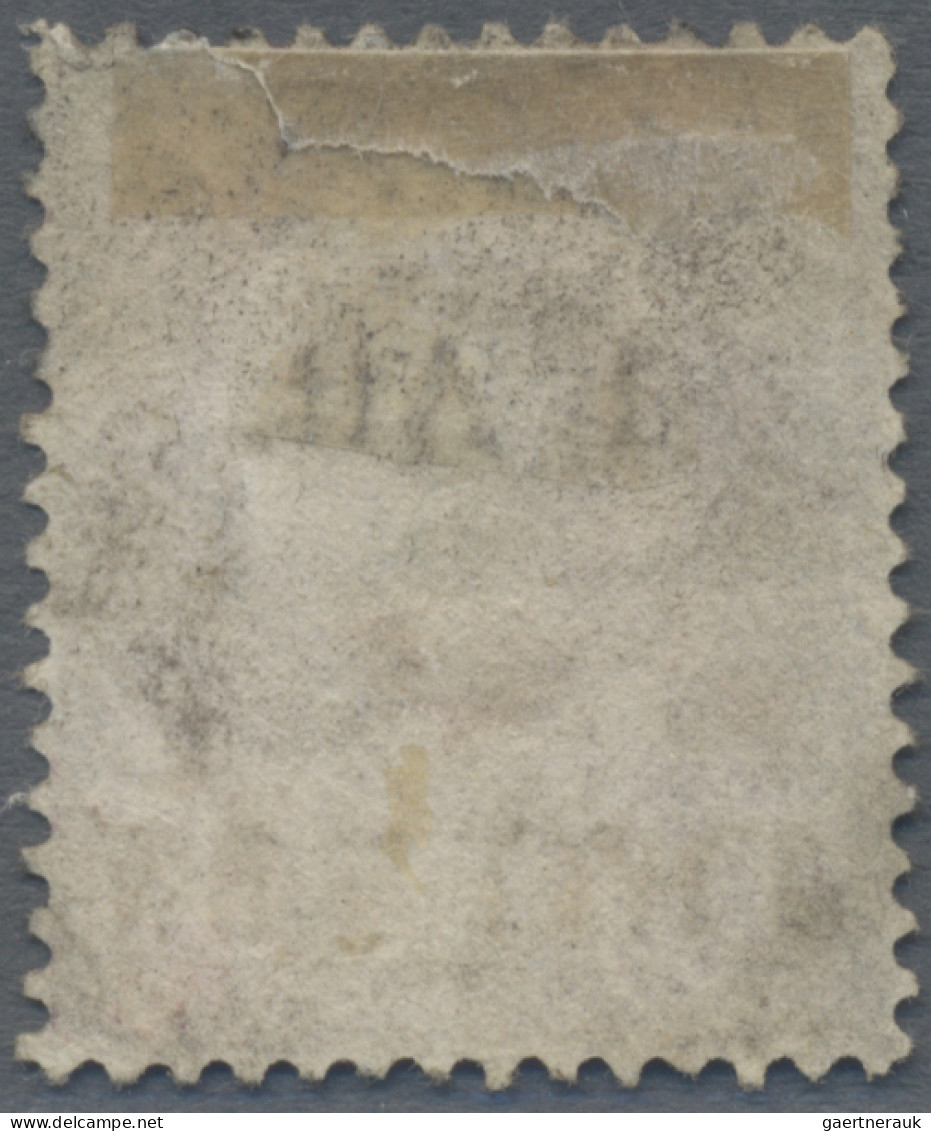 Thailand - Post Marks: 1887/1894 Provisional 1a. On 12a. Used With Superb Strike - Thailand