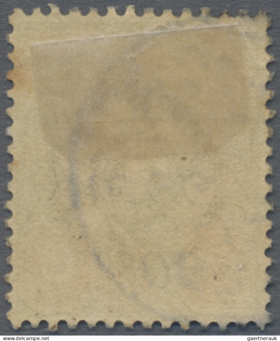 Thailand - Post Marks: 1887 8a. Yellow & Green Used With Superb Strike Of PITSAN - Thailand