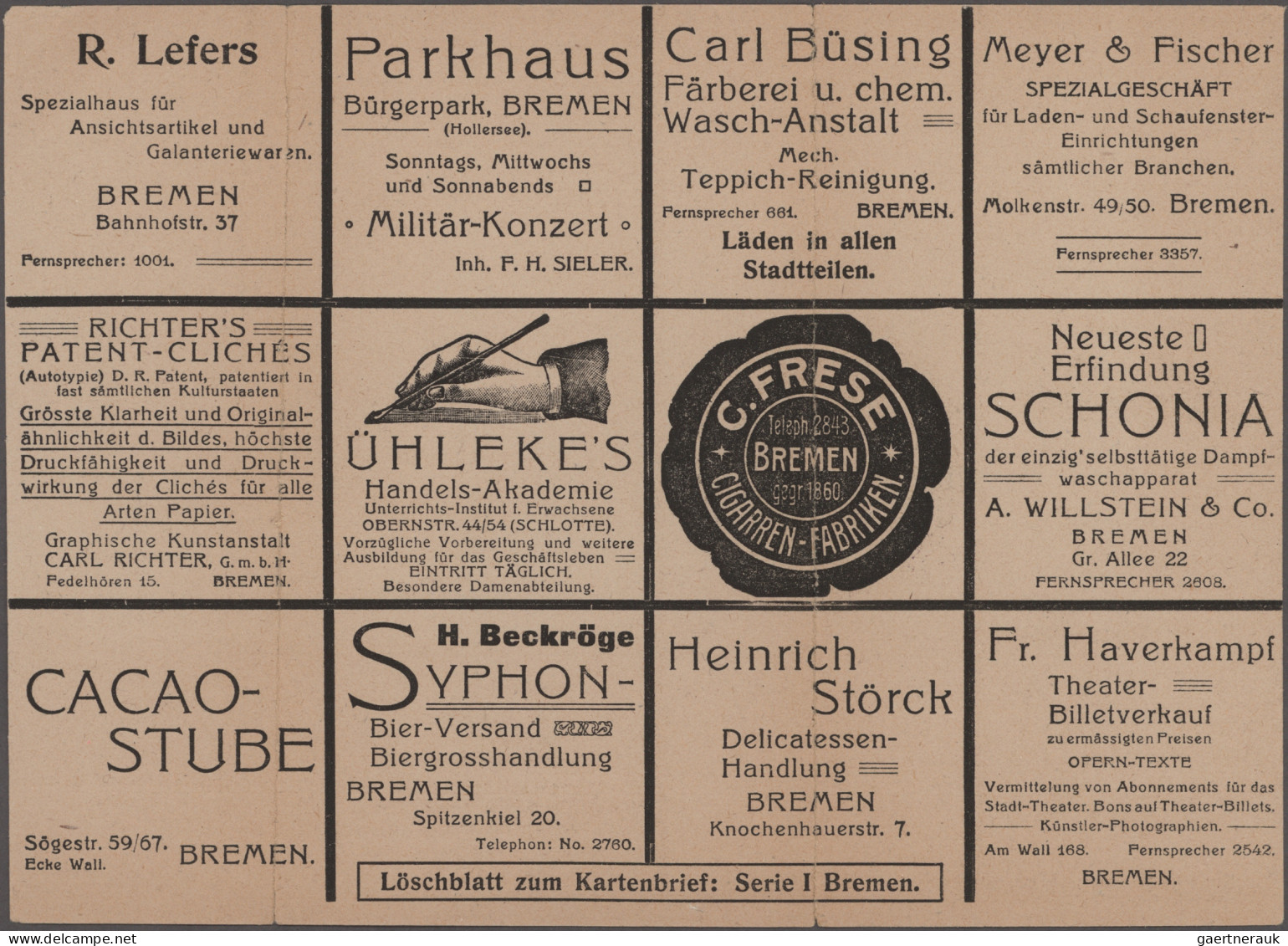 Thematics: Advertising Postal Stationery: 1906, Dt. Reich, 5 Pf Grün Germania An - Autres