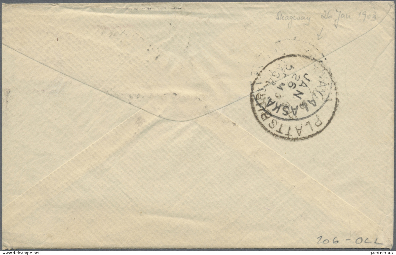 Thematics: Arctic: 1902, Alaska/Canada Winter Mail, Cover Bearing Washington 2c. - Sonstige