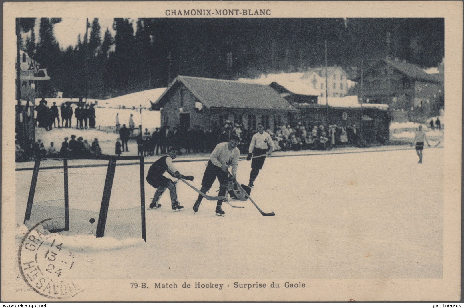 Thematics: Olympic Games: 1924, Olympic Games Chamonix, Machine Slogan Mark "SPO - Andere & Zonder Classificatie