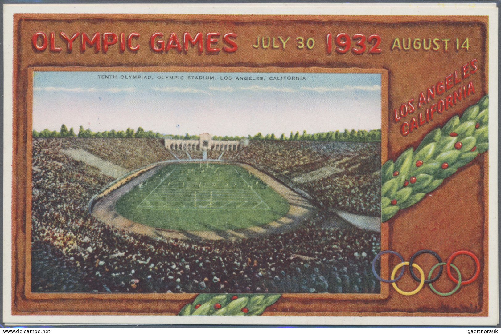 Thematics: Olympic Games: 1932, Los Angeles, Japan Mail Ship s/s co. folder with