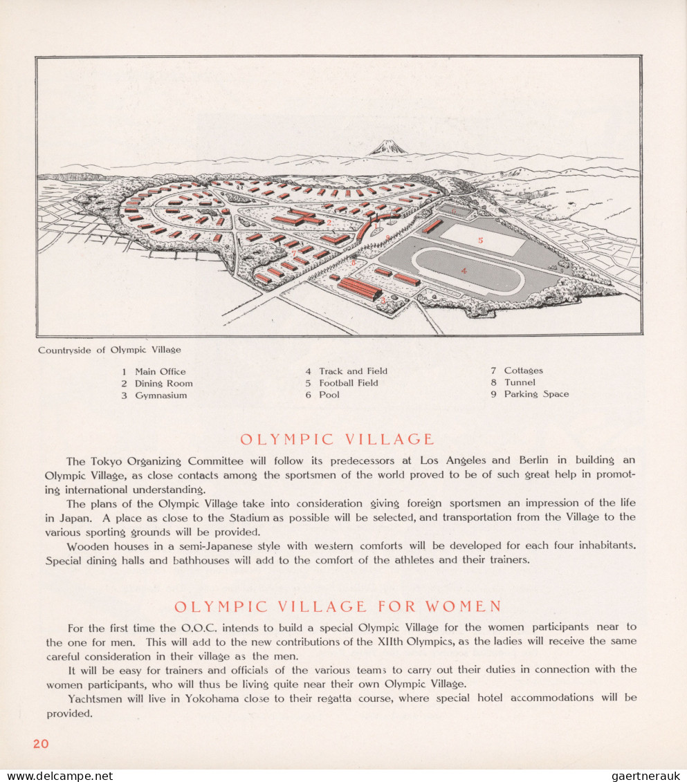 Thematics: Olympic Games: Tokyo, 1940, "Olympic Preparations For The Celebration - Sonstige & Ohne Zuordnung