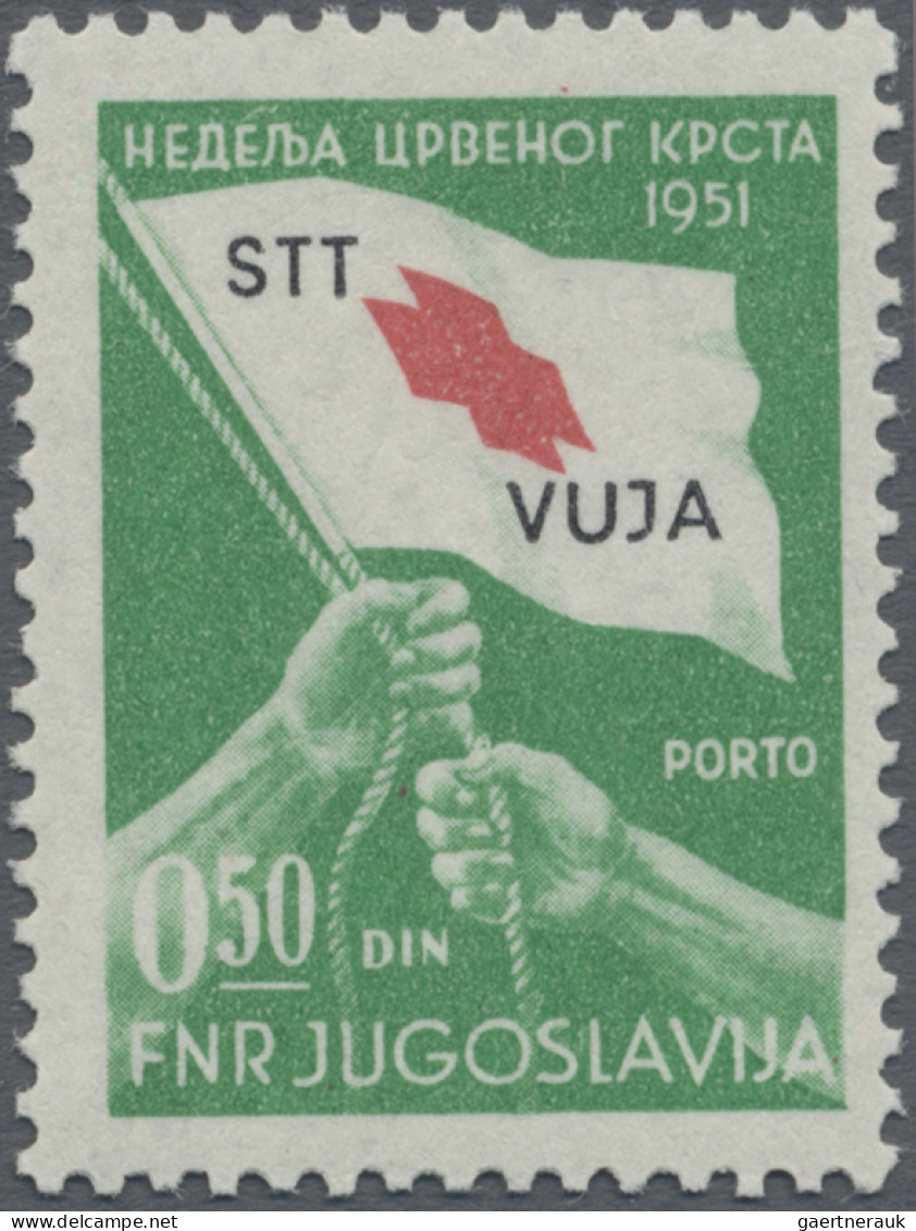 Thematics: Red Cross: 1951, Jugoslavian Obligatory Tax Stamp For The Red Cross, - Rode Kruis