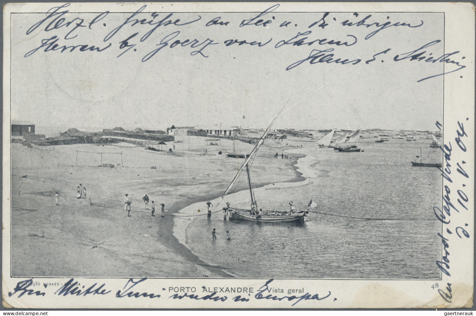 Angola: 1904/1913, Three Used Ppc: "Luanda/Fortress Of São Miguel", "Luanda/nati - Angola
